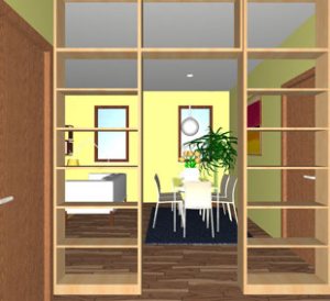 vista 3d appartamento